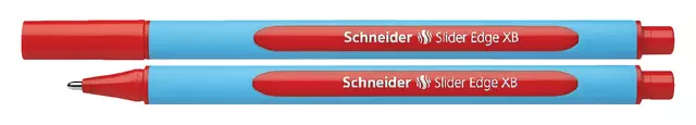 Een Balpen Schneider Slider Edge extra breed rood koop je bij KantoorProfi België BV