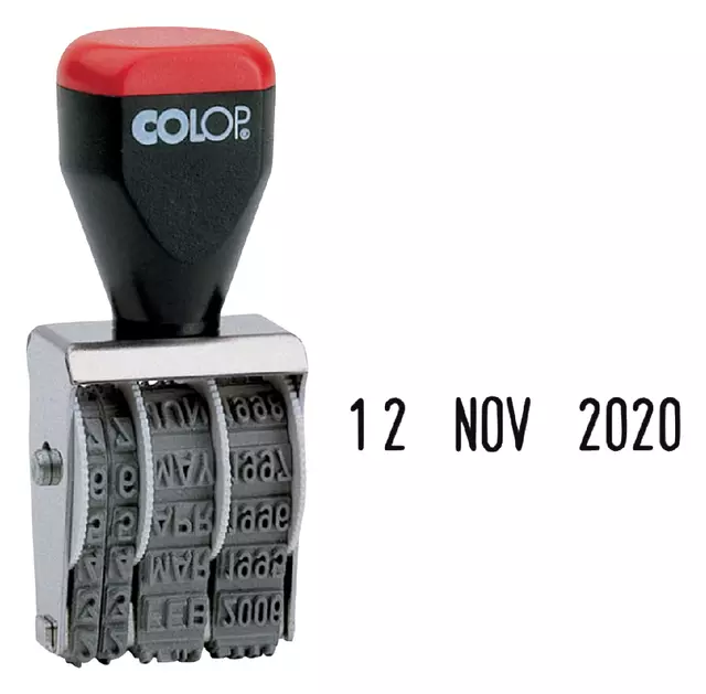 Een Datumstempel Colop 04000 niet zelfinktend 4mm koop je bij MV Kantoortechniek B.V.