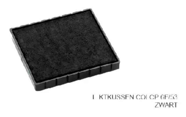 Een Stempelkussen Colop 6E/53 zwart koop je bij Van Leeuwen Boeken- en kantoorartikelen