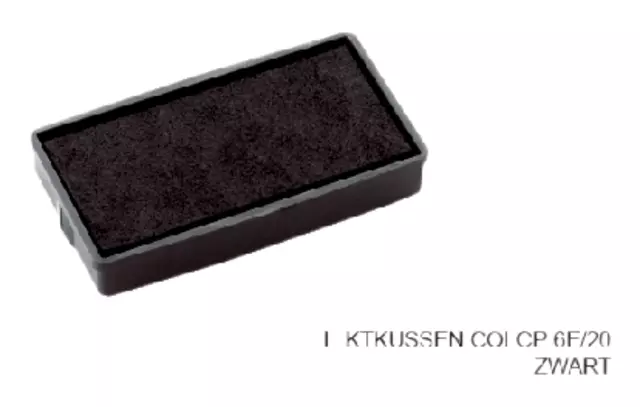 Een Stempelkussen Colop 6E/20 zwart koop je bij Van Leeuwen Boeken- en kantoorartikelen