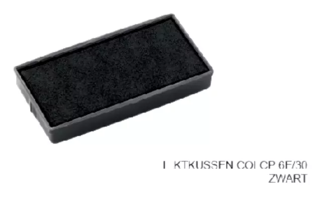 Een Stempelkussen Colop 6E/30 zwart koop je bij Van Leeuwen Boeken- en kantoorartikelen
