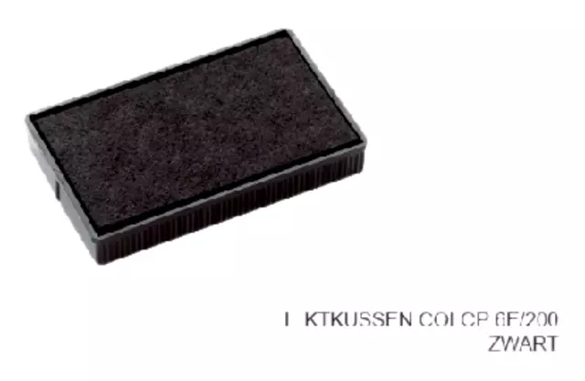Een Stempelkussen Colop 6E/200 zwart koop je bij Van Leeuwen Boeken- en kantoorartikelen