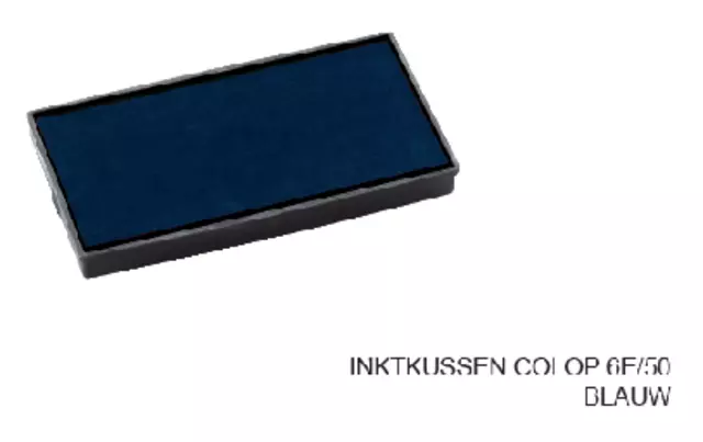 Een Stempelkussen Colop 6E/50 blauw koop je bij Van Leeuwen Boeken- en kantoorartikelen