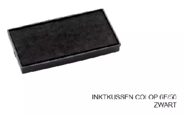 Een Stempelkussen Colop 6E/50 zwart koop je bij Van Leeuwen Boeken- en kantoorartikelen