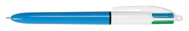 Een Balpen Bic 4kleuren medium lichtblauw koop je bij EconOffice