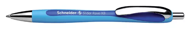 Een Balpen Schneider Slider Rave extra breed donkerblauw koop je bij Van Leeuwen Boeken- en kantoorartikelen