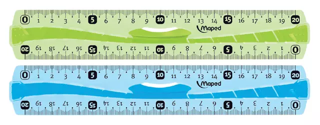 Een Liniaal Maped Flex met grip 20cm assorti koop je bij KantoorProfi België BV
