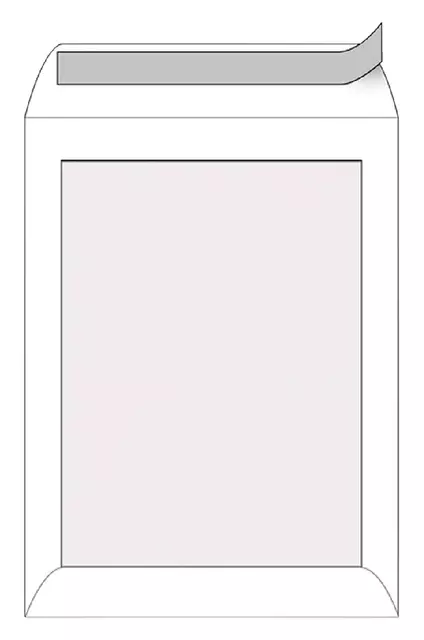 Een Envelop Quantore bordrug P185 185x280mm zelfkl. wit 100stuks koop je bij Goedkope Kantoorbenodigdheden