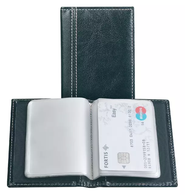 Een Creditkaart etui Palermo 40stuks zwart koop je bij EconOffice