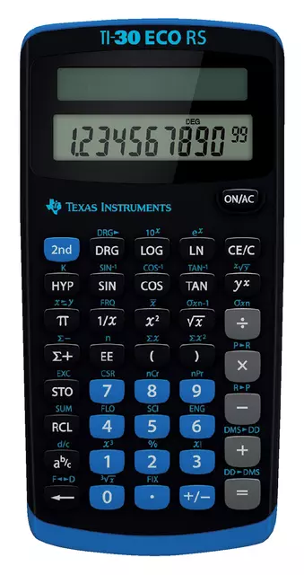 Een Rekenmachine TI-30 ECO RS koop je bij EconOffice