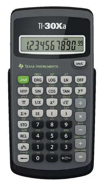 Een Rekenmachine TI-30XA koop je bij Totaal Kantoor Goeree