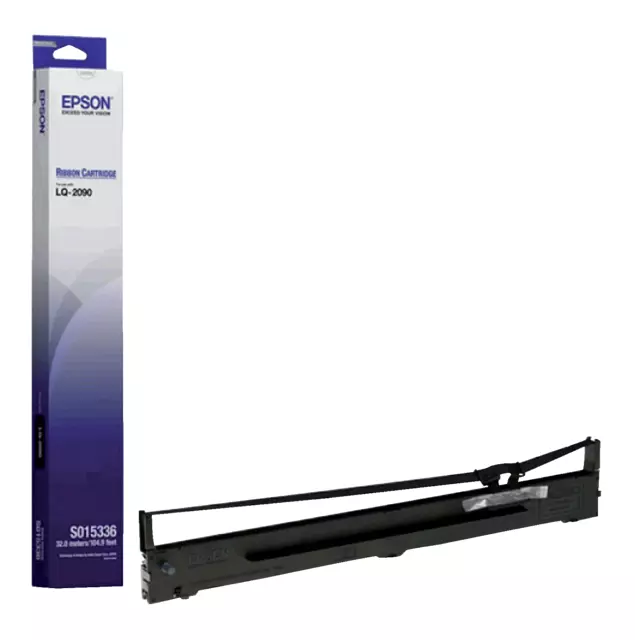 Een Ruban Epson S015336 pour LQ-2090 nylon noir koop je bij Van Hoye Kantoor BV