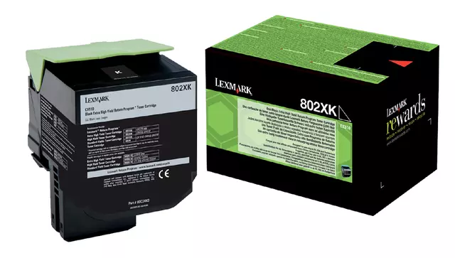Een Tonercartridge Lexmark 80C2XK0 prebate zwart koop je bij EconOffice
