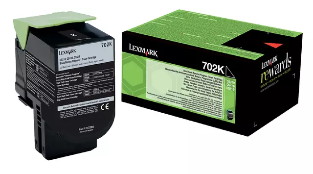 Een Tonercartridge Lexmark 70C20K0 prebate zwart koop je bij Van Leeuwen Boeken- en kantoorartikelen