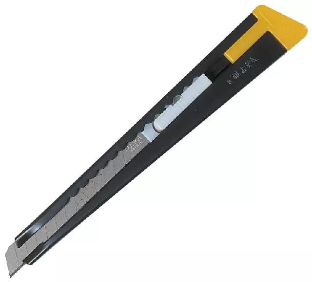 Een Snijmes Olfa 180 mes 9mm met metalen houder koop je bij KantoorProfi België BV