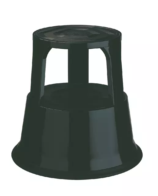 Een Opstapkruk Desq 42cm metaal zwart koop je bij MV Kantoortechniek B.V.