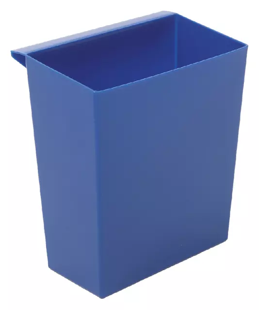 Een Inzetbak voor vierkante tapse papierbak blauw koop je bij Van Leeuwen Boeken- en kantoorartikelen