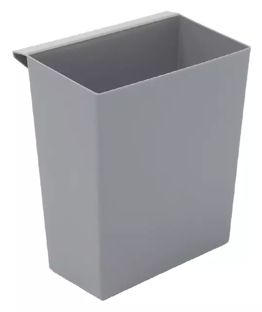 Een Inzetbak voor vierkante tapse papierbak grijs koop je bij KantoorProfi België BV