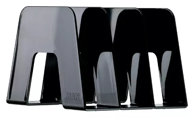 Een Catalogusrek Han 3-vaks zwart koop je bij L&N Partners voor Partners B.V.