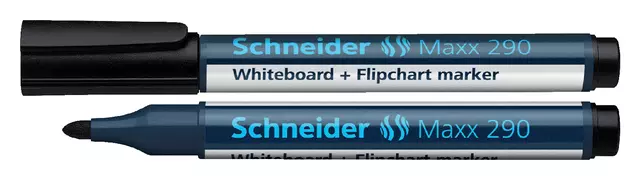 Een Viltstift Schneider Maxx 290 whiteboard rond 2-3mm zwart koop je bij Totaal Kantoor Goeree