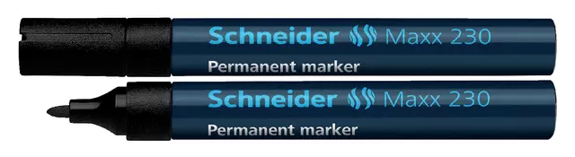 Een Viltstift Schneider Maxx 230 rond 1-3mm zwart koop je bij EconOffice
