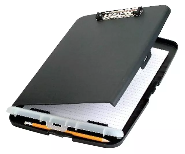 Een Klembordkoffer Oic 83321 kunststof kopklem donkergrijs koop je bij EconOffice