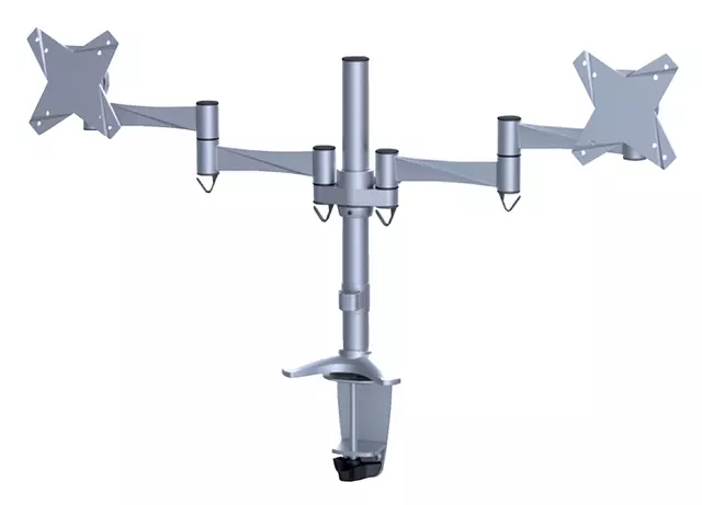 Een Monitorarm Neomounts D1330D 2x10-27" zilvergrijs koop je bij L&N Partners voor Partners B.V.