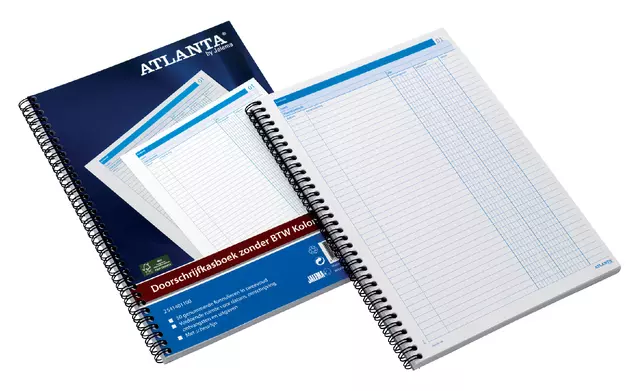 Een Doorschrijfkasboek Atlanta A4 50x2vel zonder BTW koop je bij MV Kantoortechniek B.V.