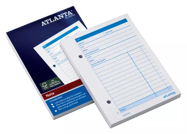 Een Notablok Atlanta A6 100vel koop je bij L&N Partners voor Partners B.V.