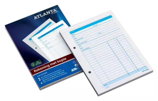 Een Rekeningblok Atlanta A4 50x2vel zelfkopierend koop je bij EconOffice