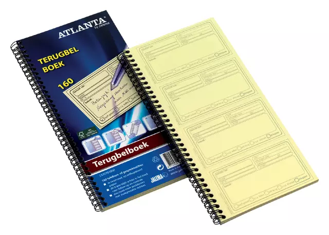 Een Terugbelboek Atlanta 74x128mm 160 notities 40vel koop je bij EconOffice