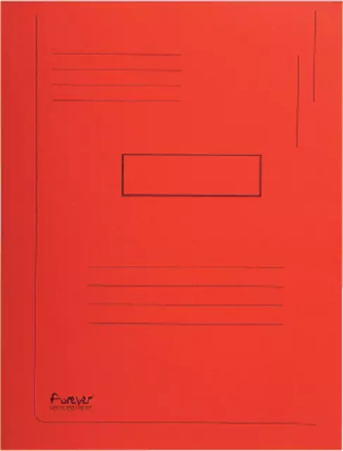 Een Dossiermap Exacompta Forever A4 2 kleppen 290gr rood koop je bij MV Kantoortechniek B.V.