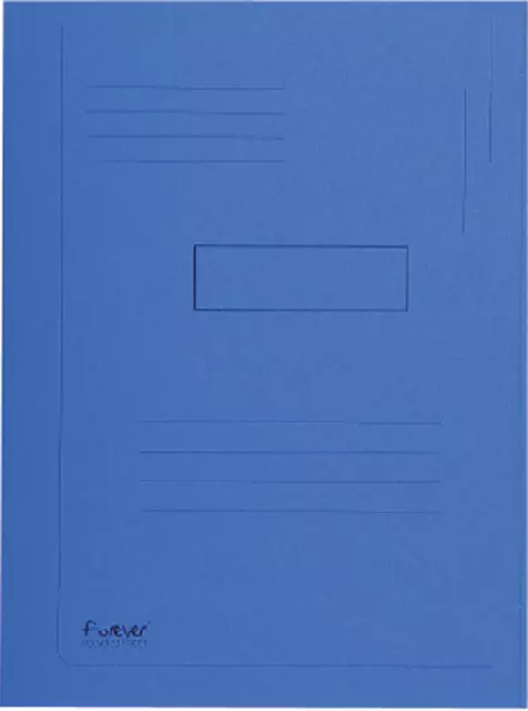 Een Dossiermap Exacompta Forever A4 2 kleppen 290gr blauw koop je bij Kantoorvakhandel van der Heijde
