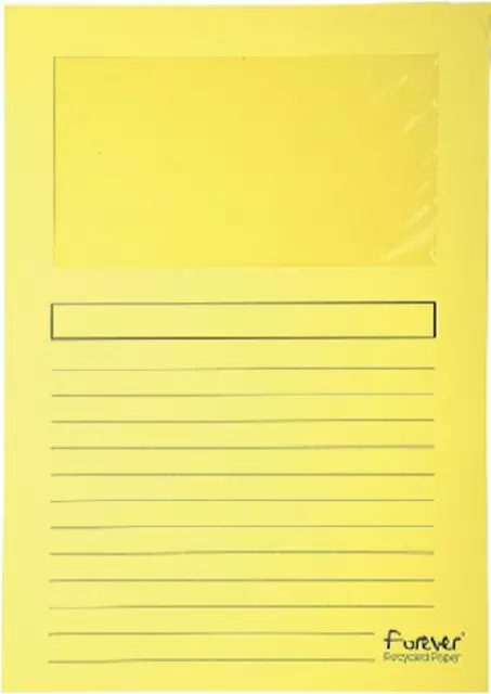 Een Venstermap Exacompta Forever L-map 120gr geel koop je bij EconOffice