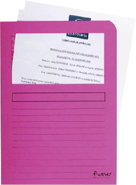 Een Venstermap Exacompta Forever L-map 120gr roze koop je bij EconOffice