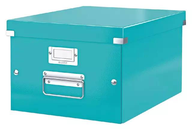 Een Opbergbox Leitz WOW Click & Store 281x200x370mm ijsblauw koop je bij KantoorProfi België BV