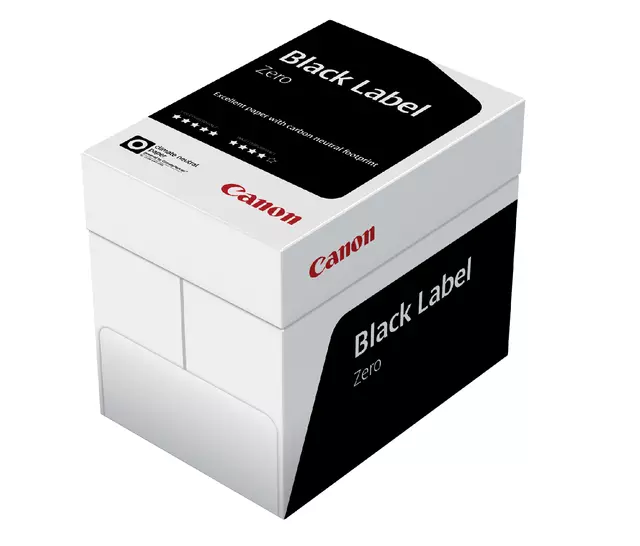 Een Kopieerpapier Canon Black Label Zero A4 75gr wit 500vel koop je bij Van Leeuwen Boeken- en kantoorartikelen