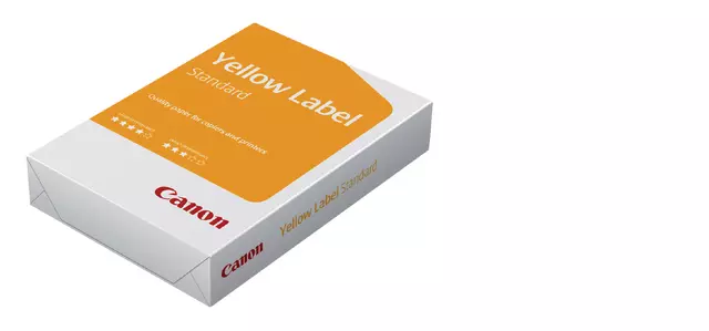 Een Kopieerpapier Canon Yellow Label A4 80gr wit 500vel koop je bij Van Leeuwen Boeken- en kantoorartikelen