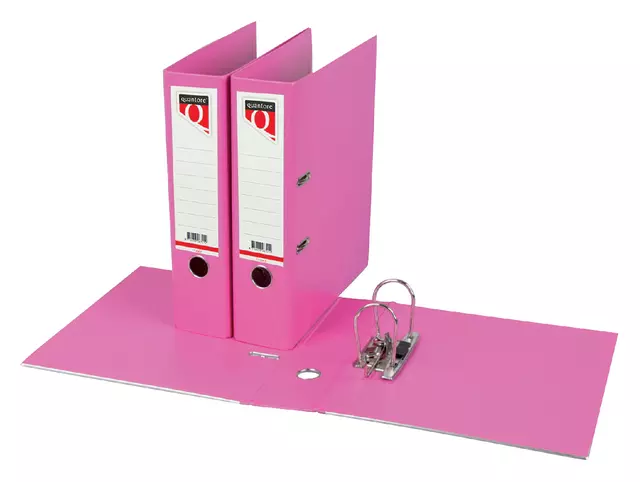 Een Ordner Quantore A4 80mm PP roze koop je bij Goedkope Kantoorbenodigdheden