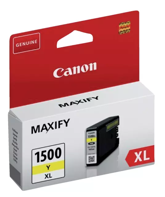 Een Inktcartridge Canon PGI-1500XL geel koop je bij QuickOffice BV