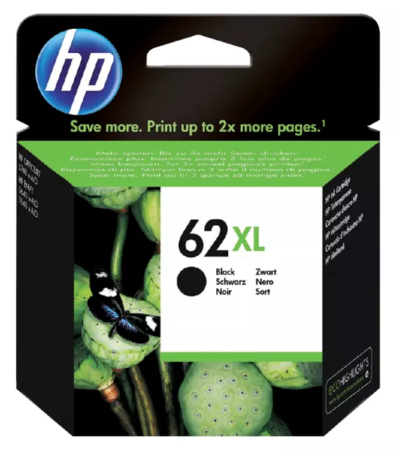 Een Inktcartridge HP C2P05AE 62XL zwart koop je bij Kantoorvakhandel van der Heijde