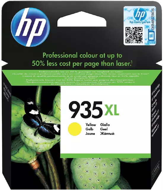 Een Inktcartridge HP C2P26AE 935XL geel koop je bij Kantoorvakhandel van der Heijde