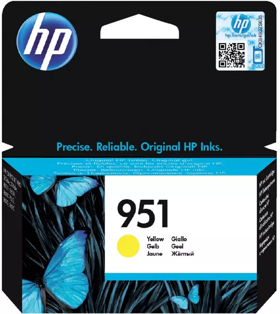 Een Inktcartridge HP CN052AE 951 geel koop je bij Klik Office BV