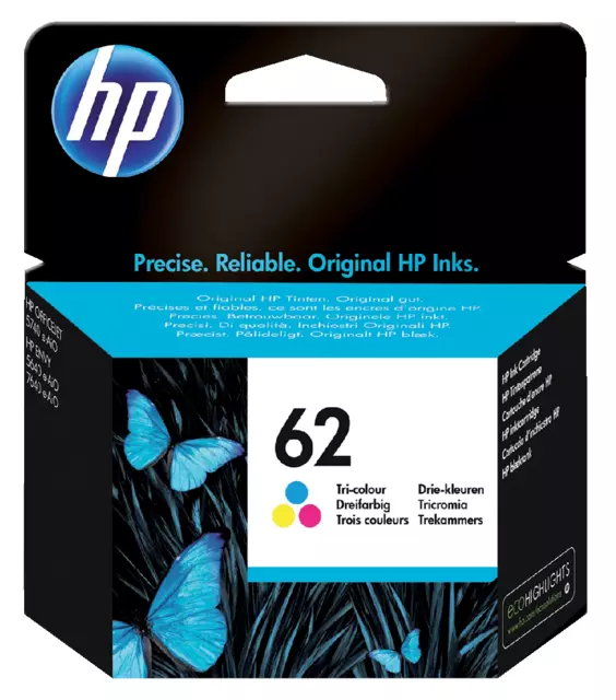 Buy your Inktcartridge HP C2P06AE 62 kleur at QuickOffice BV