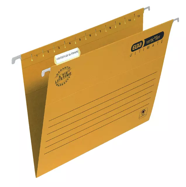 Een Hangmap Elba Verticflex folio V-bodem geel koop je bij KantoorProfi België BV