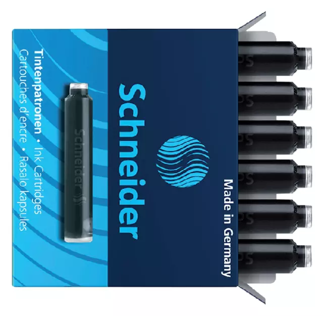 Een Inktpatroon Schneider din zwart doos à 6 stuks koop je bij KantoorProfi België BV