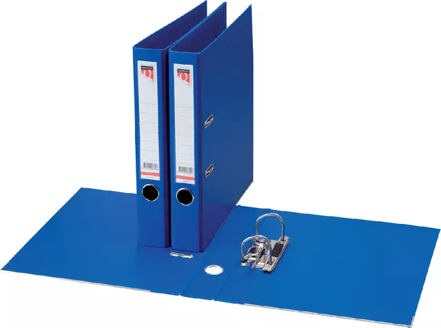 Een Ordner Quantore A4 50mm PP blauw koop je bij Van Leeuwen Boeken- en kantoorartikelen