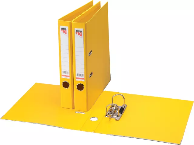 Een Ordner Quantore A4 50mm PP geel koop je bij Goedkope Kantoorbenodigdheden