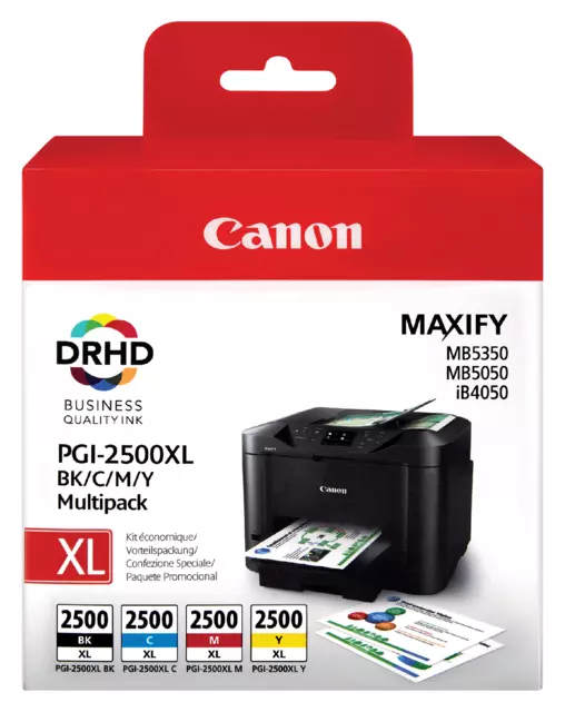 Een Inktcartridge Canon PGI-2500XL zwart + kleur koop je bij NiceSupplies.nl