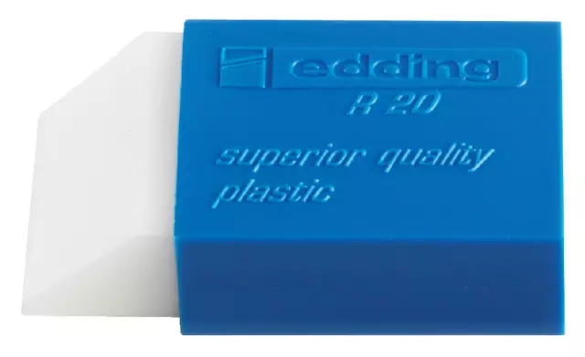 Een Gum edding R20 45x24x10mm met blauwe houder kunststof wit koop je bij KantoorProfi België BV